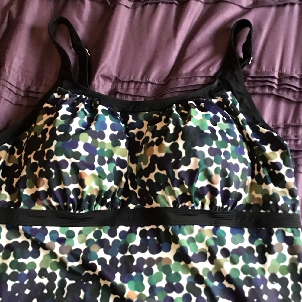 Multicolor Camouflage Print Tankini (26W) - NWT